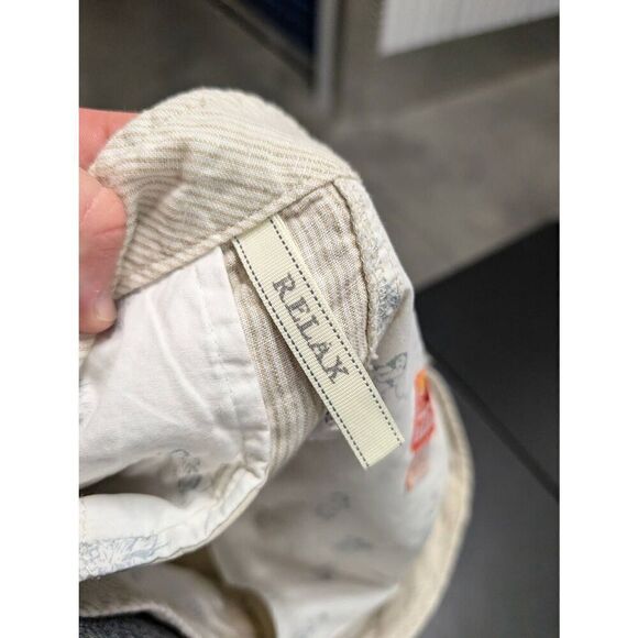 Tommy Bahama White and Tan Stripes Flat Front Pockets Cotton Men's Shorts 33 - Picture 6 of 8